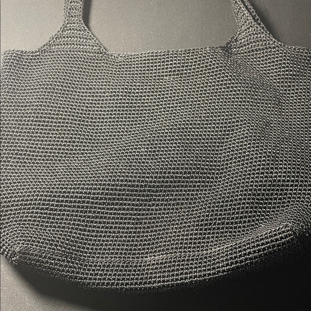 The Sak Black Textured Tote Bag